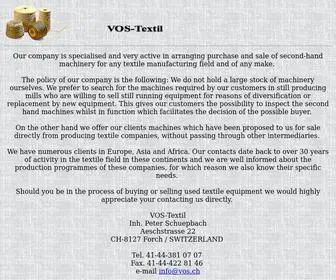 Vos.ch(VOS-Textil GmbH) Screenshot