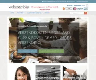 Voshealthshop.nl(Home) Screenshot