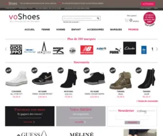 Voshoes.com(Chaussures de marque Femme) Screenshot