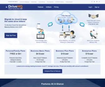 Vosibiz.com(DriveHQ enterprise Cloud File Server) Screenshot