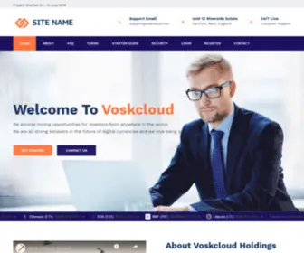 Voskcloud.com(Bitcoin Mining Cloud) Screenshot