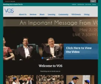 Vosla.org(Valley Outreach Synagogue) Screenshot