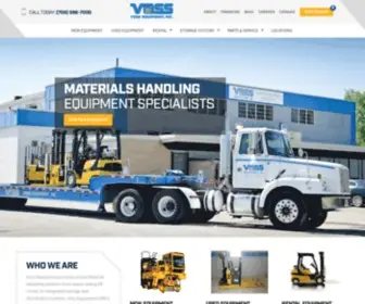 Vossequipment.com(Materials Handling Equipment) Screenshot
