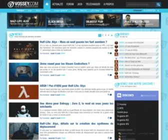 Vossey.com(Portail communautaire de Valve et leurs jeux sous Steam dont CS Go et Dota2) Screenshot