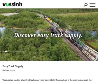 Vossloh.com(Vossloh is a leading global rail technology company. Rail infrastructure) Screenshot