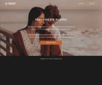 Vost.com(The new dating site for singles to find a match) Screenshot