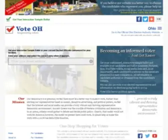 Vote-OH.org(Candidate Comparisons for US Elections) Screenshot
