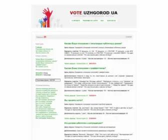 Vote-Uzhgorod.pp.ua(Все опросы Закарпатья) Screenshot