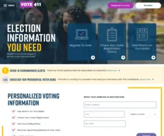 Vote411.org(Vote 411) Screenshot