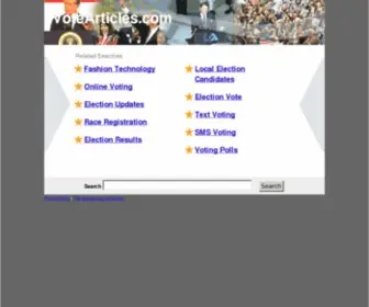 Votearticles.com(Community Service for Collaborative Indexing of Web Pages and Tagging) Screenshot