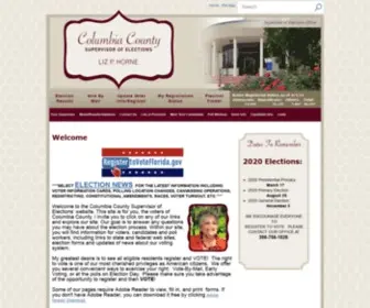 Votecolumbia.com(Columbia County Supervisor of Elections) Screenshot