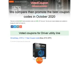 Votedcoupon.com(Voted Coupon codes April 2024) Screenshot