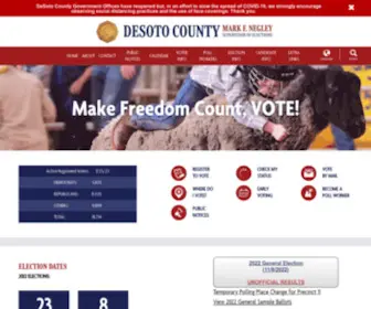 Votedesoto.com(DeSoto County) Screenshot