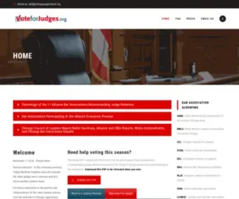 Voteforjudges.org(Vote For Judges) Screenshot