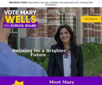 Votemarywells2020.com(Mary Wells for Beverly Hills School Board) Screenshot