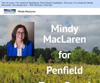 Votemindymaclaren.com(Mindy MacLaren) Screenshot