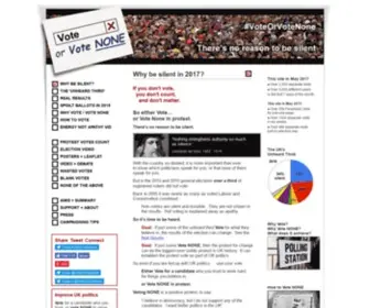 Votenone.org.uk(Vote or Vote NONE) Screenshot