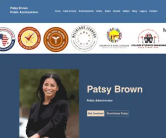 Votepatsybrown.com(Vote Patsy Brown) Screenshot
