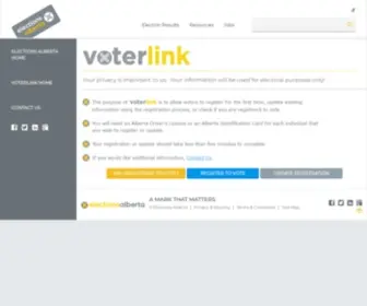 Voterlink.ab.ca(Voterlink) Screenshot