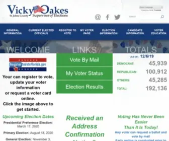 Votesjc.com(Johns County Supervisor of Elections) Screenshot