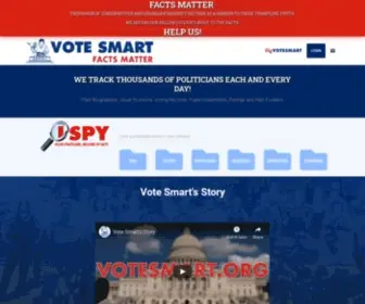 Votesmart.org(Vote Smart) Screenshot