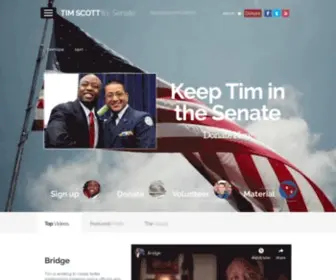 Votetimscott.com(Tim Scott for U.S) Screenshot