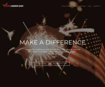 Voteundergod.com(Vote Under God) Screenshot