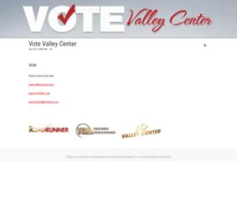 Votevalleycenter.com(Valley Center) Screenshot