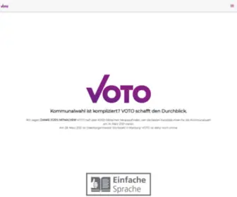 Voto.vote(Online-Wahlhilfe VOTO | Wählen einfach machen) Screenshot