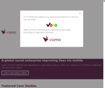 Votomobile.org(Viamo connects individuals and organizations to make better decisions) Screenshot
