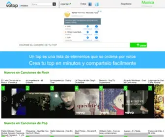 Votop.es(Top Canciones) Screenshot