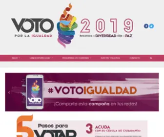 Votoporlaigualdad.com(Voto por La Igualdad) Screenshot