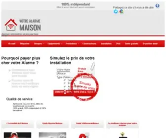 Votre-Alarme-Maison.com(Site spécialisé sur les Alarmes) Screenshot