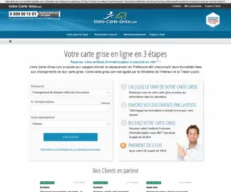 Votre-Carte-Grise.com(Votre Carte Grise.com est un service de demande de certificat d'immatriculation (carte grise)) Screenshot