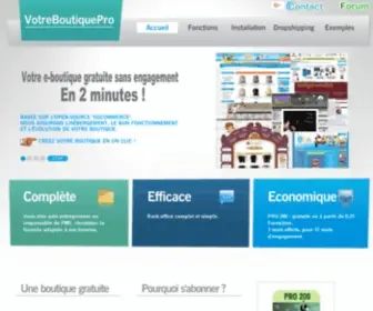 Votreboutiquepro.com(Solution e commerce) Screenshot