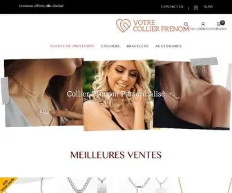 Votrecollierprenom.fr(Collier Personnalisé) Screenshot