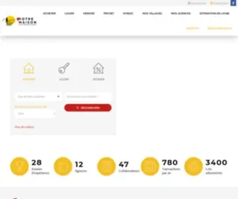 Votremaison.fr(L'immobilier dans le pays d'Aix et en Pays Salonnais avec les agences immobilières Votre Maison) Screenshot