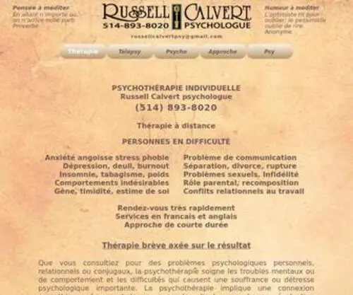 Votrepsy.ca(Psychothérapie court terme individuelle ou conjugale. Téléconsultation) Screenshot