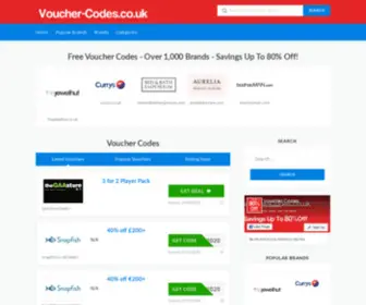 Voucher-Codes.co.uk(Just another WordPress site) Screenshot