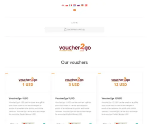 Voucher2GO.com(Voucher2GO) Screenshot