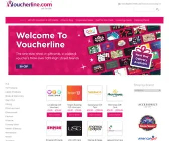 Voucherline.com(Voucherline, Buy gift vouchers and buy gift cards from the best UK gift card providers) Screenshot