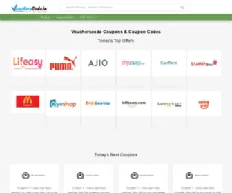 Voucherscode.in(Online Shopping Coupon Codes) Screenshot