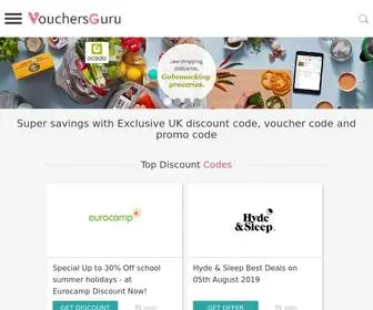 Vouchersguru.co.uk(Enjoy huge discount by using discount code) Screenshot