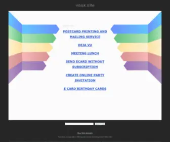 Voux.site(Voux site) Screenshot
