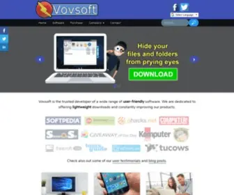 Vovsoft.com(Home of lightweight software downloads) Screenshot