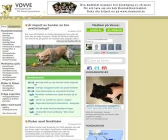 Vovve.net(Hundar, kennlar och allt om hund för alla hundintresserade) Screenshot