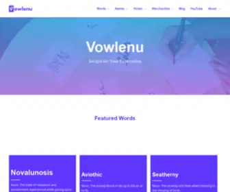 Vowlenu.com(Invigorate Your Expression) Screenshot