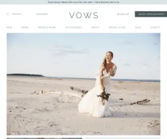Vowsbridal.com(VOWS Bridal) Screenshot