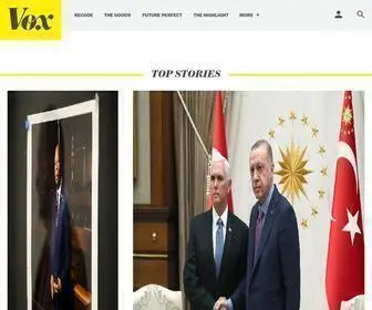 Vox.com(Vox is a general interest news site for the 21st century. Its mission) Screenshot