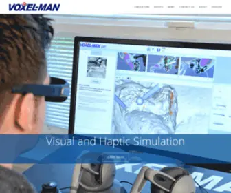 Voxel-Man.com(Virtual Training Simulators for Medical Education) Screenshot